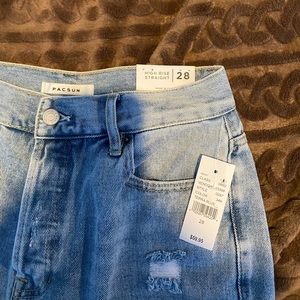 Pacsun High Rise Straight Leg Jeans